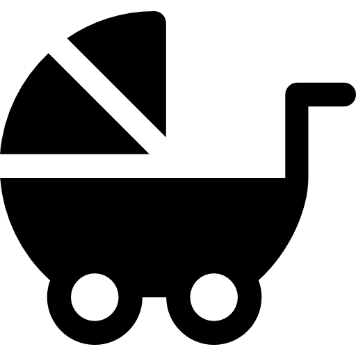 carrito de bebé icono gratis