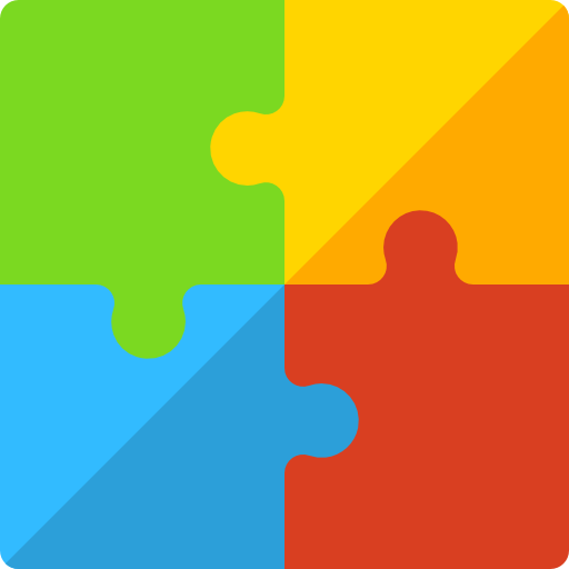 Puzzle Basic Rounded Flat icon