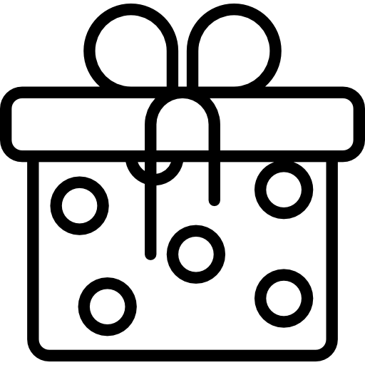 caja de regalo icono gratis