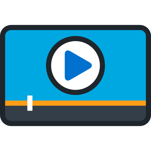 reproductor de video icono gratis