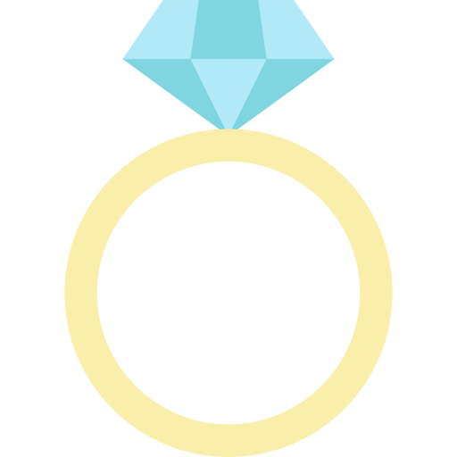 Engagement ring Special Flat icon