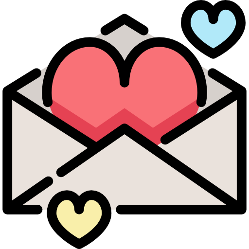 carta de amor grátis ícone