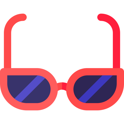 Sunglasses Basic Rounded Flat icon