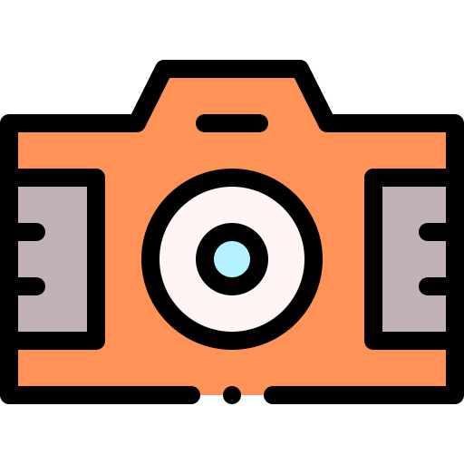 Camera Detailed Rounded Lineal color icon