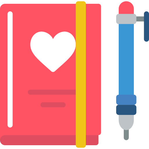 Diary Basic Miscellany Flat icon