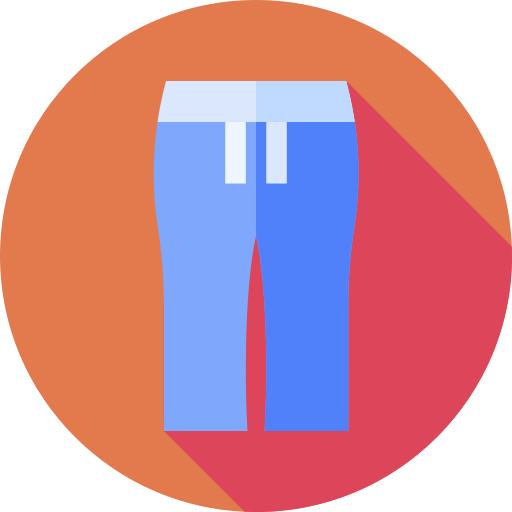 Pants Flat Circular Flat icon