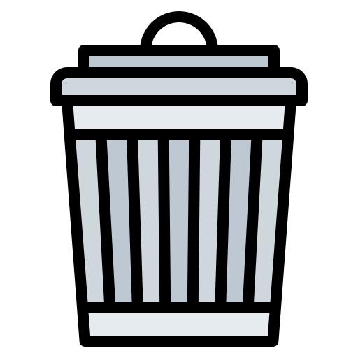 Bin Generic Outline Color icon