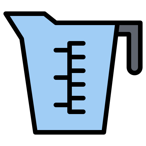 Measuring cup Generic Outline Color icon