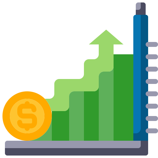 crecimiento del dinero icono gratis