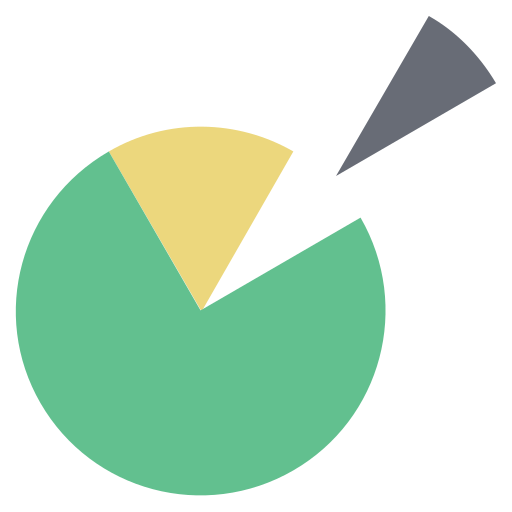 gráfico circular icono gratis