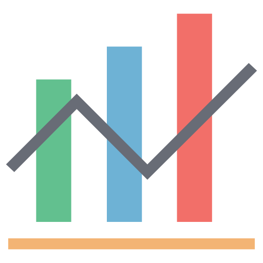 tabla de crecimiento icono gratis