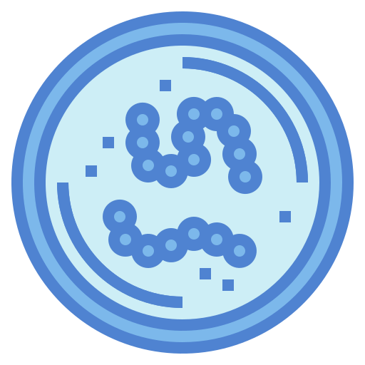 Bacteria Generic Blue icon