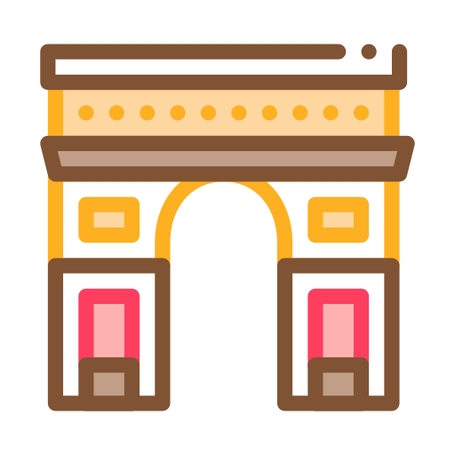 arco del triunfo icono gratis