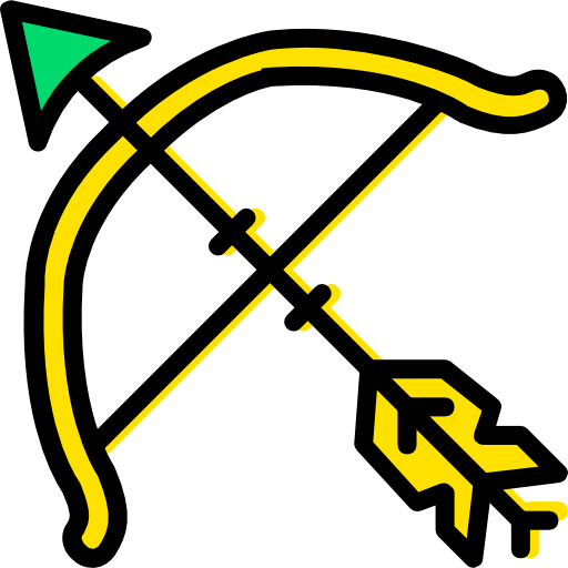 bows and arrows clipart icons