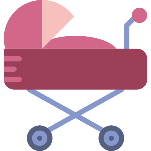 carrito de bebé icono gratis