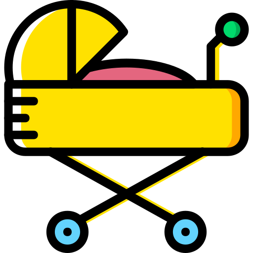 carrito de bebé icono gratis