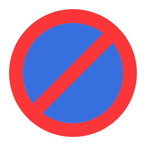 No parking - Free signaling icons