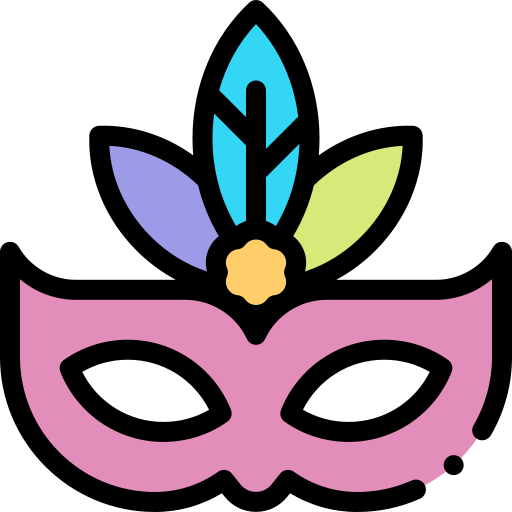 Máscara de carnaval - Iconos gratis de moda