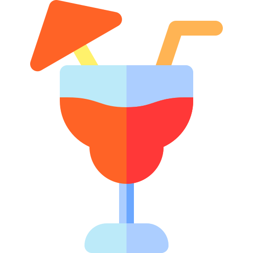 Cocktail Basic Rounded Flat icon