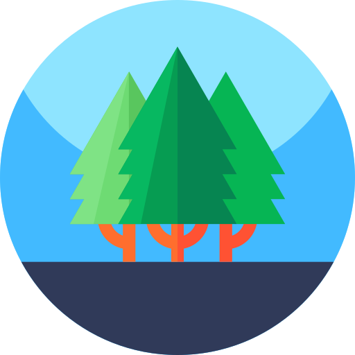 Trees Geometric Flat Circular Flat icon