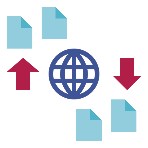 transferencia de datos icono gratis