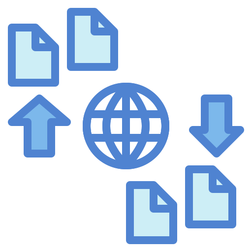 transferencia de datos icono gratis