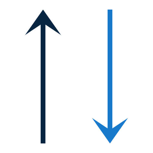 Up and down Generic Outline Color icon