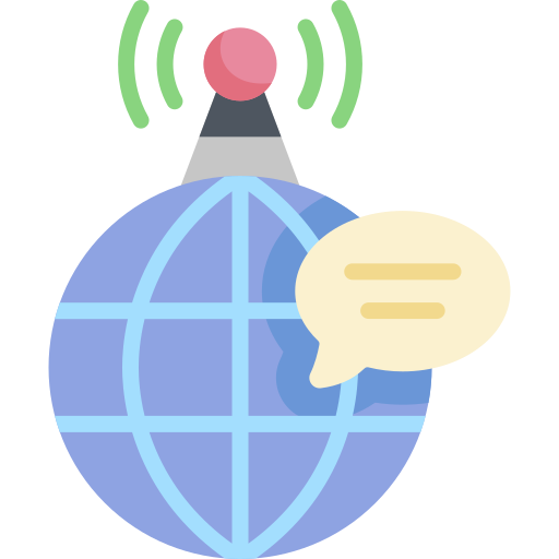 Global communication free icon Global communication free icon