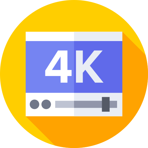 4k grátis ícone