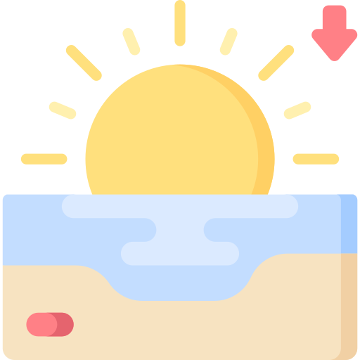 puesta de sol icono gratis