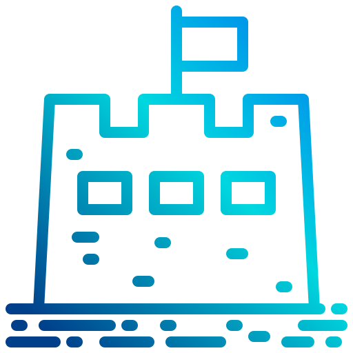 Замок из песка бесплатно иконка