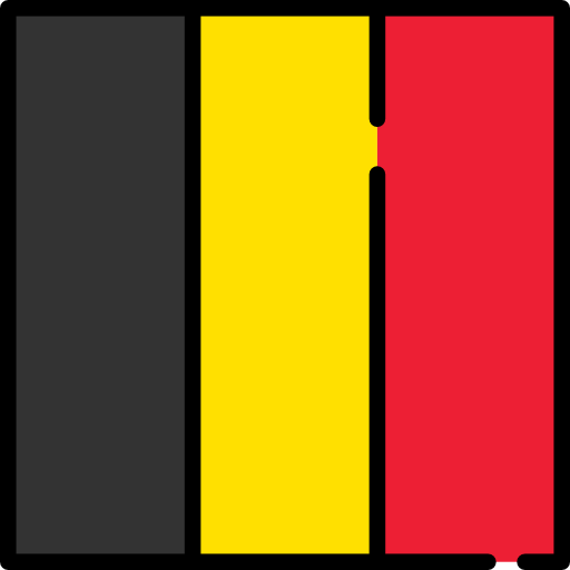 Belgium Flags Square Icon