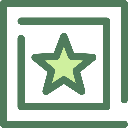 Star Monochrome Green icon