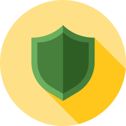 Shield Flat Circular Flat icon