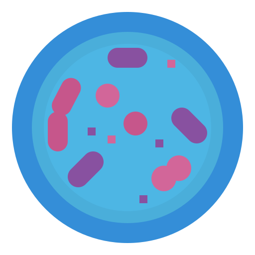 Bacteria Aphiradee (monkik) Flat icon