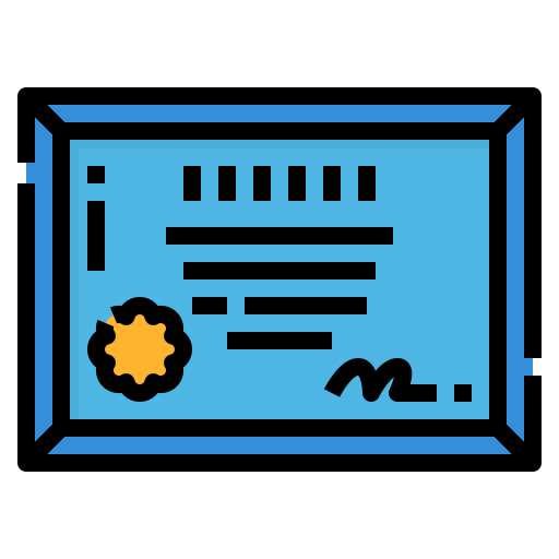 licencia icono gratis