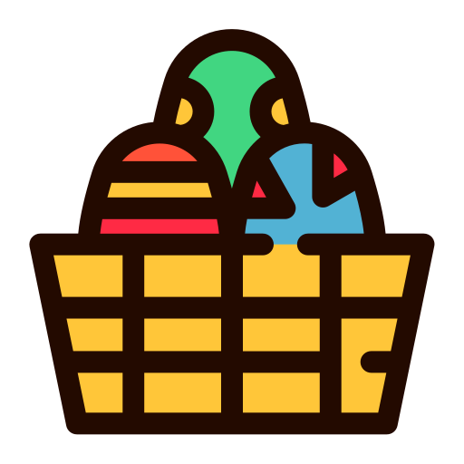 huevo de pascua icono gratis