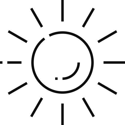 Sunny Generic Detailed Outline icon