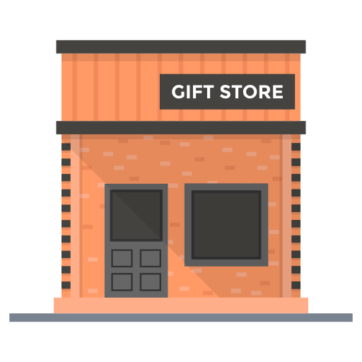 tienda de regalos icono gratis