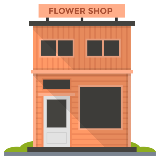 tienda de flores icono gratis