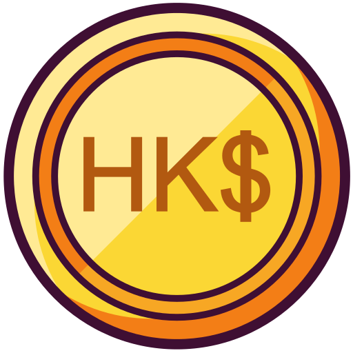 dolar de hong kong icono gratis