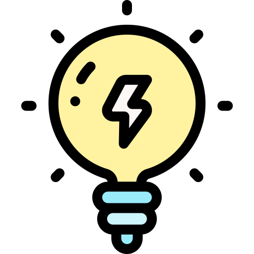 Light bulb Detailed Rounded Lineal color icon