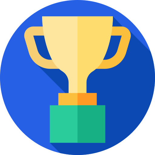 Trophy Flat Circular Flat icon