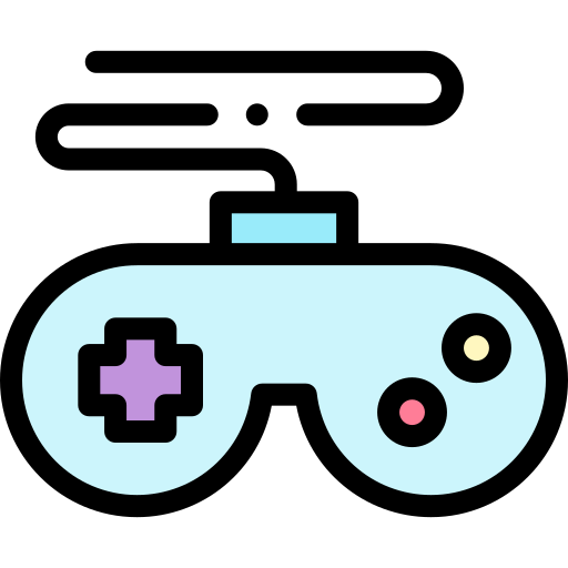 Game controller Detailed Rounded Lineal color icon