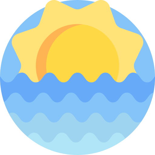 puesta de sol icono gratis