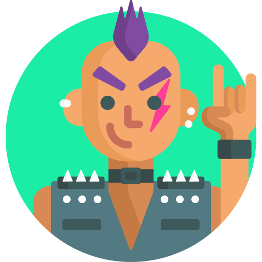 punk icono gratis