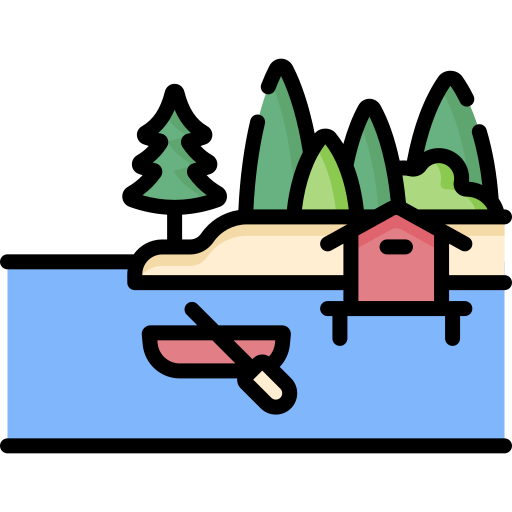 Lake Special Lineal Color Icon