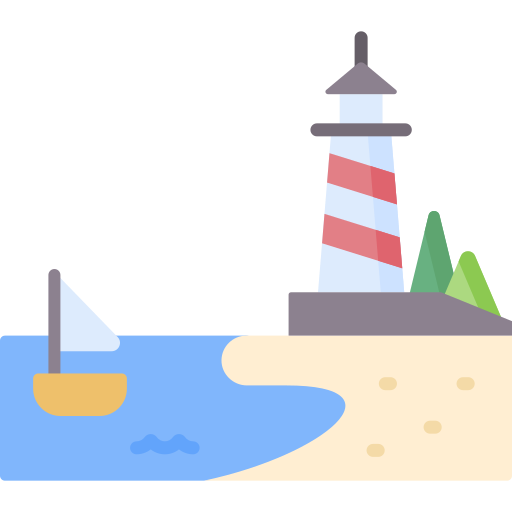 bord de mer Icône gratuit