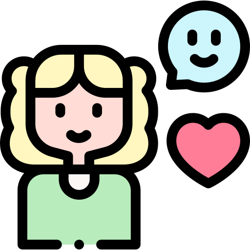 Girl Detailed Rounded Lineal color icon