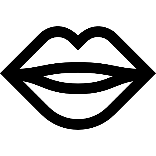 Lips Basic Straight Lineal icon